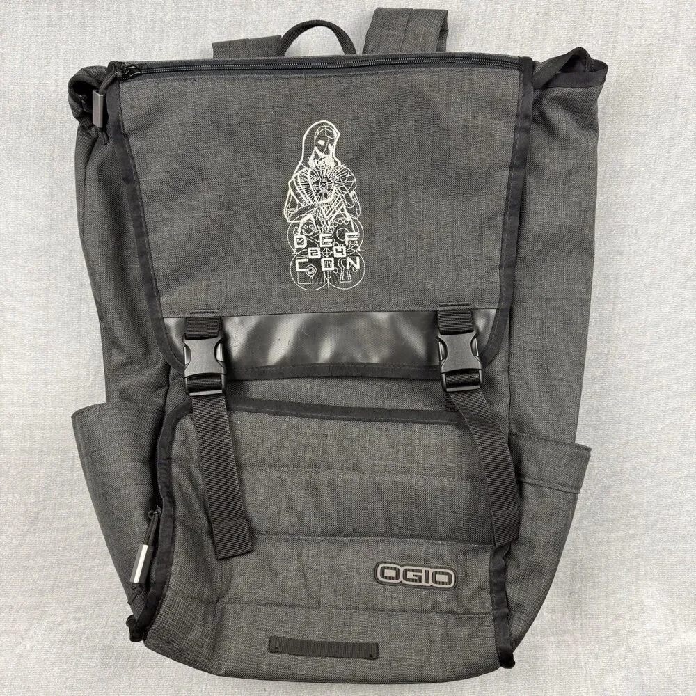 OGIO Backpack Def Con 24 Logo Messenger Bag Canvas Gray Laptop Bag Travel